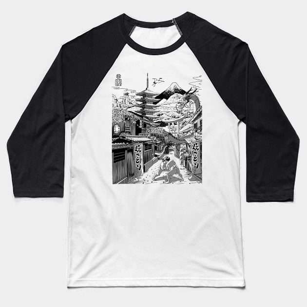 Alley in Japan with Dragon Baseball T-Shirt by albertocubatas